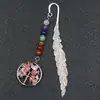 Marcador de Página Árvore da Vida Pedra Colorida Série Pena de Cristal Jade Retrô Fonte de Comércio Exterior Transfronteiriça Amazon eBay