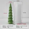 Jiahuimei Vela Perfumada de Árvore de Natal Molde de Silicone Vela de Natal Longa Decoração Molde