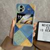 Adecuado para Funda Protectora Anticaída Vivoxflip Xflip Cuero de Color en Contraste Retro Xflip Cadena Japonesa y Coreana Funda para Teléfono Móvil