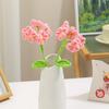 Cross-border Hot-selling Hand-knitted Forget-me-not Artificial Flower Finished Wool Knitted Eternal Bouquet Presente de Natal