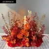 Novo Suporte de Chão para Flores de Casamento 50cm Flores Realistas Decoração de Casamento Arranjo de Flores Palco T Flores para Corredor Flores Artificiais de Casamento