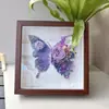 Marco de Fotos de Flor Eterna para el Día de la Madre con Rosa, Exhibidor de Mariposa, Regalo para Maestra, Mamá, Adorno de Regalo para el Día de la Mujer