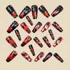 Día de San Valentín Corazón Rojo Uñas de Ballet de Longitud Media Moda Europea y Americana Uñas Postizas de Venta Caliente Al Por Mayor Estilo Ins Uñas Portátiles Removibles