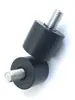 Almohadilla amortiguadora de goma, bloque amortiguador de vibraciones, almohadilla amortiguadora de golpes, almohadilla con tornillo M8, almohadilla para pie de bicicleta estática, almohadilla