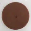 Boina de Lana para Mujer Otoño e Invierno Estilo Coreano Británico Vintage Color Caramelo Invierno Lana Tejida Color Sólido Sombrero de Pintor Beilei