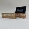 Procesamiento en Lotes Pequeños de Portatarjetas de Aleación de Aluminio, Base de Aluminio Ranurada para Insertar Tarjetas, Portatarjetas de Mesa de Latón Cepillado