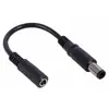 Linha de conversão de carregamento de energia para notebook 4,5 x 3,0 fêmea para DC macho 4530/5525/7450/7955/Porta Quadrada 90W
