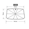 Protetor solar para carro barreira de luz para-brisa viseira de sol para carro protetor solar isolamento térmico tapete de sombreamento guarda-sol para carro