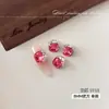 Adornos para uñas K9 rojo-rosado, sin base, de ángulo recto, multifacéticos, ultra brillantes, strass grandes hechos a mano con forma de huevo de paloma, bolitas de strass para uñas, accesorios decorativos