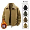 Ropa de Algodón Gruesa, Cálida, Lavable, de Doble Cara, Nueva, Tallas Grandes para Hombre, Otoño/Invierno, con Forro Polar Grueso, Moda Cien