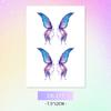 Mariposa con purpurina pegatinas para la cara pegatinas de tatuaje hada lavables impermeables duraderas lindas unicornio ciervo Luna Estrella Planeta