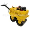 Rodillo compactador de caminos manual de doble rueda de acero, Rodillo compactador pequeño Quancheng, Precio de compactador vibratorio de asfalto autopropulsado
