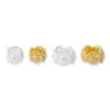 Anel de Corrida em Prata Esterlina 925 Cravejado com Guirlanda de Diamantes Contas Espaçadoras de Margarida Pulseira de Pérolas DIY Feita à Mão Colar de Contas Soltas Contas Soltas Pingente