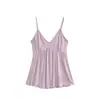 Camisola casual minimalista sem costas para mulheres, coleção primavera e verão, corte solto e relaxado, efeito emagrecedor, perfeita como camada interna ou top base