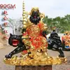 O templo dedicado ao deus da riqueza resina Buda deus da fortuna montado em tigre Zhao Gong Ming Wu deus da riqueza 1,6 metros 1,8 metros