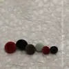 Botões Metálicos em Forma de Cogumelo com Revestimento para Jaquetas de Tricô Femininas Botões de Pelúcia Costurados à Mão Tops Outono e Inverno Botões de Camurça