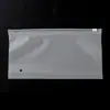 Saco de embalagem horizontal para meias, saco plástico transparente de PE para roupas, saco com zíper fosco para roupas íntimas, saco de armazenamento selado
