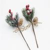 Accesorios Navideños Transfronterizos, Frutas de la Fortuna, Piñas de Cedro y Pino, Bayas Artificiales, Ramas de Frutos Rojos, Pequeños Ramilletes, Pequeños Esquejes, Materiales para Manualidades