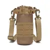Suporte para Garrafa de Água Ciclismo ao Ar Livre Bolsa de Ombro para Garrafa de Água Fã Militar Impermeável Resistente ao Desgaste Bolsa de Cintura para Garrafa de Água Molle Bolsa de Ombro Tática