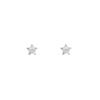 925 Brincos de Agulha de Prata Feminino Simples Pérola de Água Doce Pequena Estrela Bonito Elegante Mini Estrela de Cinco Pontas Brincos de Unha de Osso Jóias