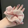 Oso con Lazo Rosa Dulce Anillo para el Pelo de Intestino Grueso Sentido de Alta Calidad Cuerda para Cola de Caballo Moda Ins Cuerda para el Pelo Versátil