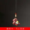Madeira de Jujuba Fulminada Pingente de Corrente de Celular DIY Chaveiro Pingente de Bolsa Estilo Retro Chinês Atacado do Fabricante
