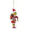 Decoraciones Navideñas de la Serie Grinch, Colgantes Planos de Acrílico para Árboles de Navidad, Adornos Divertidos para Árboles de Navidad