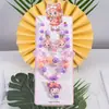 Colar de joias infantil com desenho animado, pulseira, anel, princesa, acessórios com miçangas, menina, fofo, bebê, menina, joias, presente