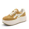 Zapatillas de entrenamiento alemanas para mujer, modelo nuevo 2026, zapatillas deportivas casuales que aumentan la altura con suela gruesa de 7 cm, versátiles y transpirables, zapatillas estilo Forrest Gump