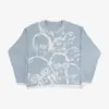 Suéter de Moletom Solto Streetwear Europeu e Americano Personalizado Casual Gola Redonda Outono Quente Gelatina Suéter Comércio Exterior Amazon