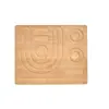 Caja de Almacenamiento con Cuentas Herramienta Diseño de Collar Diseño de Pulsera Plato Diseño de Juguete Placa para Collares Placa de Tejido Madera Maciza