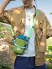 Bolso para Botella de Agua de Moda Color-Blocking Color Macarrón 2026 Nuevo Ligero Almacenamiento Bolsa Cuadrada Pequeña Bolso Cruzado de Cuadros