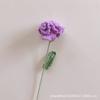 Clavel artificial tejido a mano, flor de lana, ramo de punto terminado, venta al por mayor, regalo para el Día del Maestro, Día de la Madre