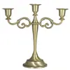 Suporte de Velas Dourado, Prateado e Preto Presente Romântico Jantar à Luz de Velas Mesa Casamento Adereços de Casamento Suportes de Velas de Três e Cinco Braços Ornamentos