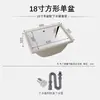 Lavabo Cuadrado Ovalado Cerámico para Baño Montaje Bajo Encimera Lavamanos Lavabo para Tocador Lavabo Empotrado Lavabo para Artículos de Tocador