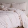 Juego de Cama de Algodón Puro Algodón Lavado Cuatro Piezas 2025 Nuevo Estilo Sábanas de Algodón Sencillas, Sábanas Ajustables, Funda de Edredón, Juego de Ropa de Cama de Tres Piezas