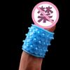 Anel de Espermatozoide com Travamento de Grânulos para Adultos Diversão Conjunto de Dente de Lobo de Partículas Grandes Anel de Bloqueio de Prepúcio Espesso Estendido Prop de Brinquedo Sexual Sm