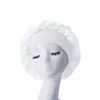 Gorro de Ducha de una Sola Capa con Ala Ancha de 32 cm Comerciante Transfronterizo de Amazon Pañuelo para la Cabeza de Alta Elasticidad Cuidado del Cabello Gorro de Satén para Dormir para Mujer