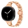 Adecuado para Samsung Watch8/9 Correa de Reloj Fina de Acero Inoxidable Cintura Reloj8Classic Azul Globo Correa de Acero