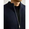Suéter de punto de negocios para hombre con cuello alto, estilo 'old money', de alta gama, peso pesado, corte ajustado, prenda exterior de otoño/invierno, venta al por mayor desde fábrica transfronteriza
