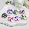 Dingyi Pirulito Arco-Íris Lua Fria Resina Galvanizada com Unha de Chifre de Ovelha Pingente de Joia Material para Pulseira DIY Chaveiro