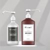 Botella de Spray para Loción con Boquilla Larga Personalizada de Fábrica 500ml Botella de Spray Desinfectante Botella Plástica Plana para Desinfectante de Manos Agua Desinfectante
