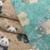 Tela de jacquard de chenilla ultrafina estilo chino de panda y bambú para vestidos, chalecos, cojines, accesorios, cortinas y bolsos