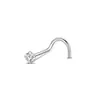 Piercing de Nariz Europeu e Americano Transfronteiriço em Titânio F136 Zircônio Haste Reta Haste em L Corpo da Haste Piercing Personalizado para Nariz Cravo de Nariz em Forma de 7 Forma de 5