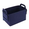 Nueva cesta de juguetes de gran capacidad, cesta de almacenamiento de fieltro para el hogar, cesta de lavandería plegable de color sólido con marco para artículos diversos de escritorio