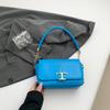 Bolso Cuadrado Pequeño Diseño Nicho Femenino 2024 Otoño e Invierno Nuevo Bolso de Hombro de Moda Bolso de Moda Versátil Bolso de Cadena Sobaco