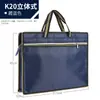 Bolsa Portadocumentos Portátil de Gran Capacidad con Cremallera para Conferencia de Lona Oxford para Negocios, Maletín Impermeable para Hombres