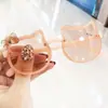 Óculos de Sol Cartoon da Moda Estilo Coreano para Meninas, Anti-UV, Óculos Fofos para Bebês, Óculos de Sol Modernos para Proteção Solar Infantil