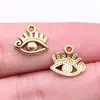 12x 13mm 0.55g multicolor retrô DIY liga acessórios europeu e americano popular pingente de olho