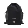 Bolsa con cordón para deportes al aire libre con separación húmeda y seca, bolsa de viaje para viajes cortos, compartimento separado para zapatos, bolsa de natación, mochila para el día a día
